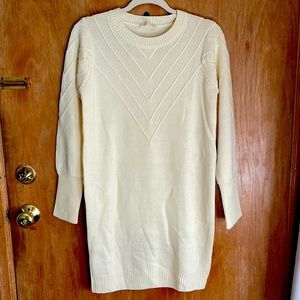 Cream Sweater Dress